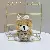 Wholesale Cute Biscuit Teddy Bear Plush Keychain Supply - Brown-12cm gold lobster clasp