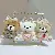 Wholesale Cute Biscuit Teddy Bear Plush Keychain Supply - Mixed batch-12cm bead chain