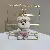Cookie Bear Plush Keychain Supply for Wholesale Retailers - Pink-12cm gold lobster clasp