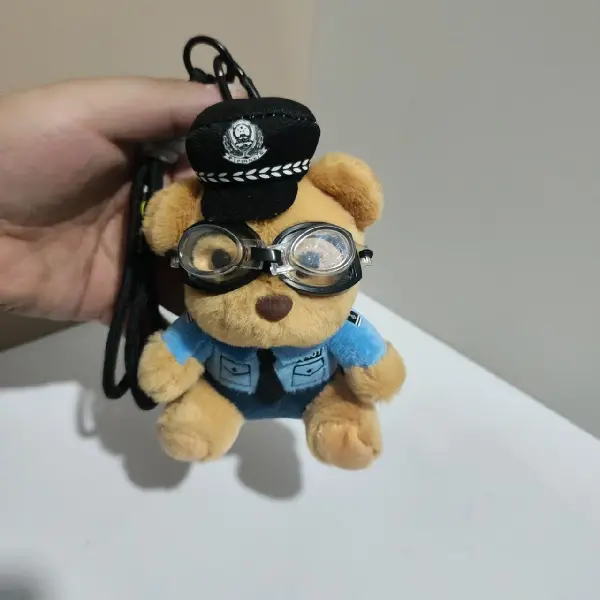 Police flight model (black rope)-12cm ordinary bead chain,chaincharmsupply.com