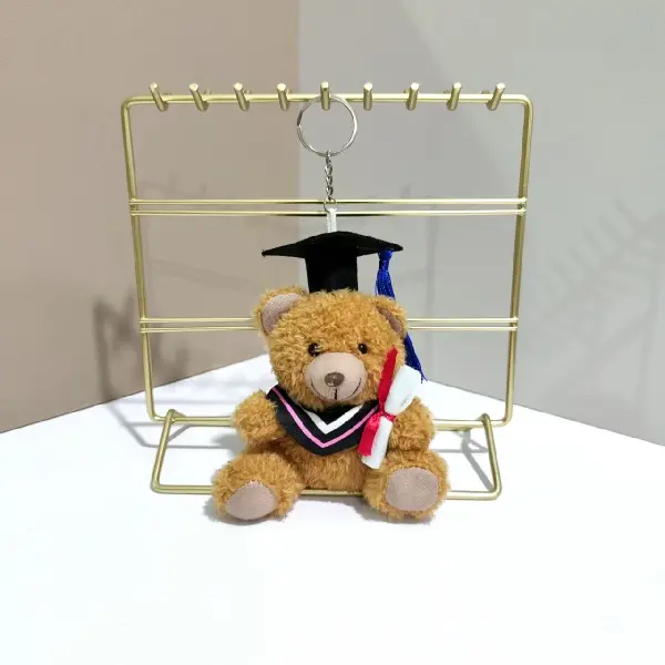 Brown Doctor Bear-12cm,chaincharmsupply.com