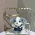 Wholesale Cute Puppy Charm Plush Bag Keychains for Retailers - Gray-12cm bead chain
