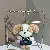 Wholesale Cute Puppy Charm Plush Bag Keychains for Retailers - Light coffee-12cm keychain
