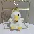 Wholesale Soft Cute Little Duck Plush Keychain Charm Supply - White-12cm gold lobster clasp