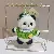 Premium Resin Cute Panda Charm Wholesale Supply - Green sweater-12cm keychain