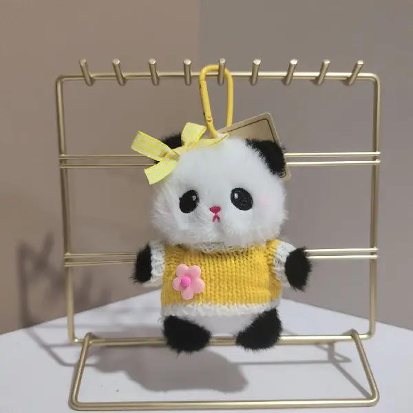 Yellow sweater-12cm keychain,chaincharmsupply.com