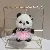 Premium Resin Cute Panda Charm Wholesale Supply - Pink skirt-12cm keychain