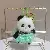 Premium Resin Cute Panda Charm Wholesale Supply - Green skirt-12cm keychain