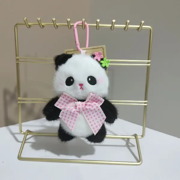 Pink bow-12cm keychain,chaincharmsupply.com