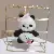 Premium Resin Cute Panda Charm Wholesale Supply - Powder milk bottle-12cm keychain