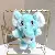 Plush Internet Celebrity Elephant Charm Wholesale Supply - Blue elephant-12cm color rope