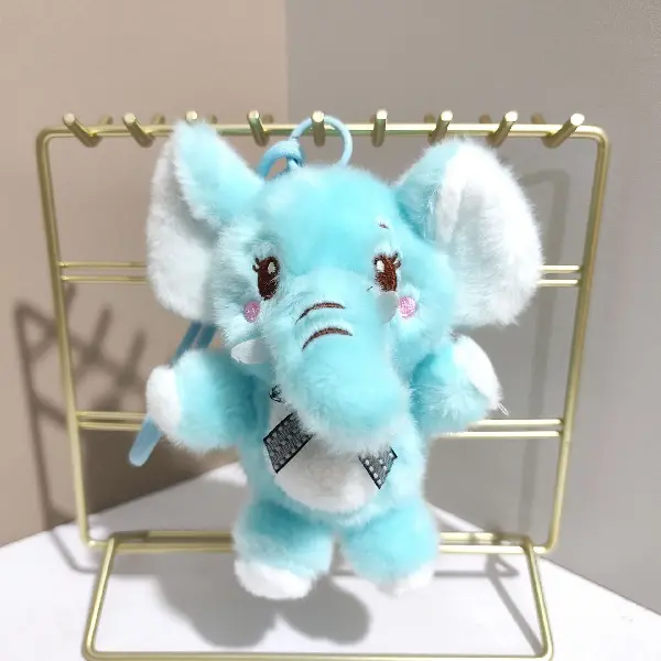 Blue elephant-12cm color rope,chaincharmsupply.com