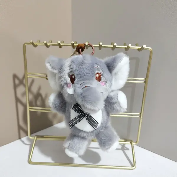 Gray elephant-12cm color rope,chaincharmsupply.com