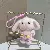 Bag Charm Supply Wholesale - Cute Overalls Bunny Keychain - Pink-12cm color rope