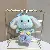 Bag Charm Supply Wholesale - Cute Overalls Bunny Keychain - Blue-12cm color rope