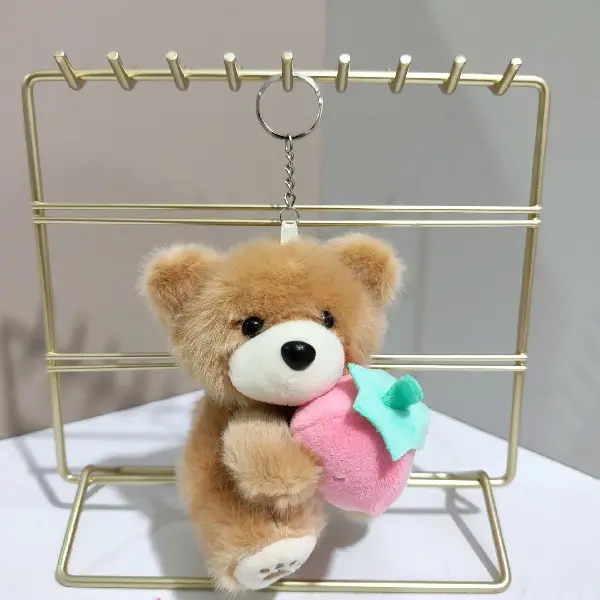 Brown-12cm gold lobster clasp,chaincharmsupply.com