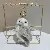 Wholesale Scented Owl Plush Keychain & Bag Charm Supply - Gray-10cm gold lobster clasp