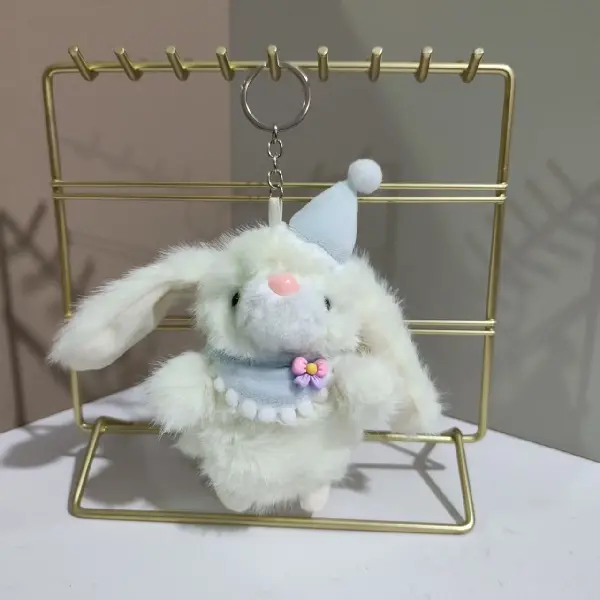 White-15cm keychain,chaincharmsupply.com