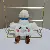 Wholesale Cute Badminton Charm Plush Toy Doll Supply - Blue-bead chain