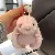 Cute Bunny Faux Fur Keychain Supply for Retailers - Pink