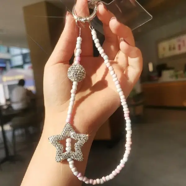 Rice bead five-pointed star,chaincharmsupply.com