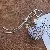 Leopard Heart Wool Bow Rhinestone Keychain Supply Wholesale - Gray