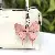 Colorful Leather Butterfly Bag Charm Wholesale Quality Supply - Pink