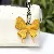Colorful Leather Butterfly Bag Charm Wholesale Quality Supply - Yellow