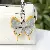 Colorful Leather Butterfly Bag Charm Wholesale Quality Supply - Light gray+yellow