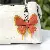 Colorful Leather Butterfly Bag Charm Wholesale Quality Supply - Orange+yellow
