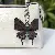 Colorful Leather Butterfly Bag Charm Wholesale Quality Supply - Dark coffee + dark green
