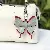 Colorful Leather Butterfly Bag Charm Wholesale Quality Supply - Gray+burgundy