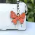 Colorful Leather Butterfly Bag Charm Wholesale Quality Supply - Orange + gray
