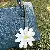 Wholesale Supply Leather Sunflower bag charms for Retailers - White belt without stitching