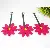 Wholesale Supply Leather Sunflower bag charms for Retailers - Rose red without stitching