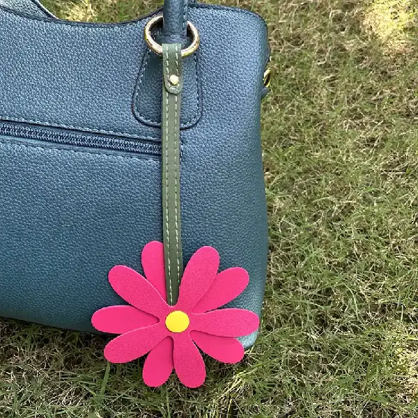 Rose red with stitching decoration,chaincharmsupply.com