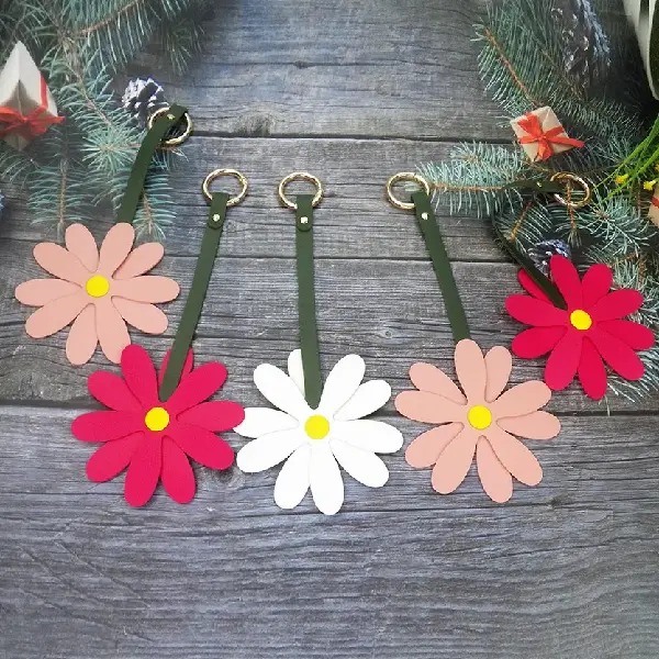 Pink with stitching decoration,chaincharmsupply.com