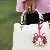 Little Red Book Doll Cat Bag Charm Wholesale Supply - Wine red