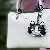 Little Red Book Doll Cat Bag Charm Wholesale Supply - Black