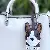 Leather Corgi Puppy Keychain Supply - Quality Wholesale Charm - Dark brown