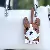 Leather Corgi Puppy Keychain Supply - Quality Wholesale Charm - Light brown