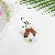 Leather Mickey Head Keychain Wholesale - Premium Cute Quality - White flowers