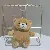 Wholesale Cute Bear Pendant Plush Doll Bag Charms Supply - Beige
