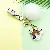 Leather Mickey Head Keychain Wholesale - Premium Cute Quality - White grid + keychain + hair ball