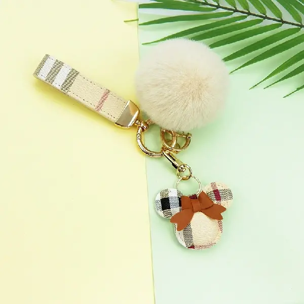 Home B+keychain+hair ball,chaincharmsupply.com