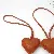 Wholesale Heart-Shaped PU Leather Bag Charms for Retailers - Light brown - heart diameter 7CM, rope length 20Cm