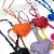 Wholesale Heart-Shaped PU Leather Bag Charms for Retailers - Purple-peach heart diameter 7CM, rope length 20Cm
