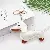 PU Leather Dachshund Bag Charm Wholesale High-Quality Supply - White + gold keychain