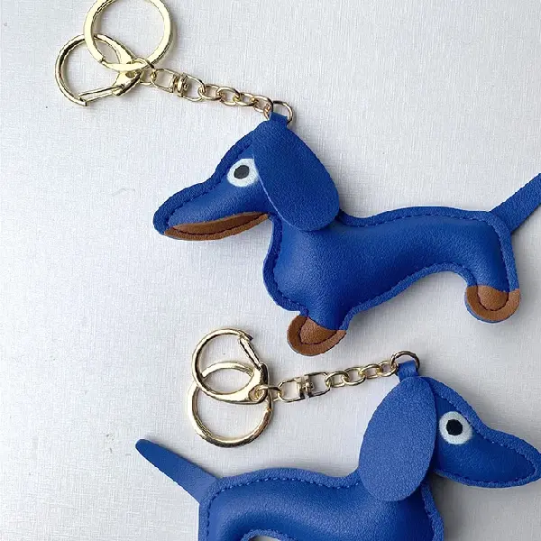 Blue+Gold Keychain,chaincharmsupply.com
