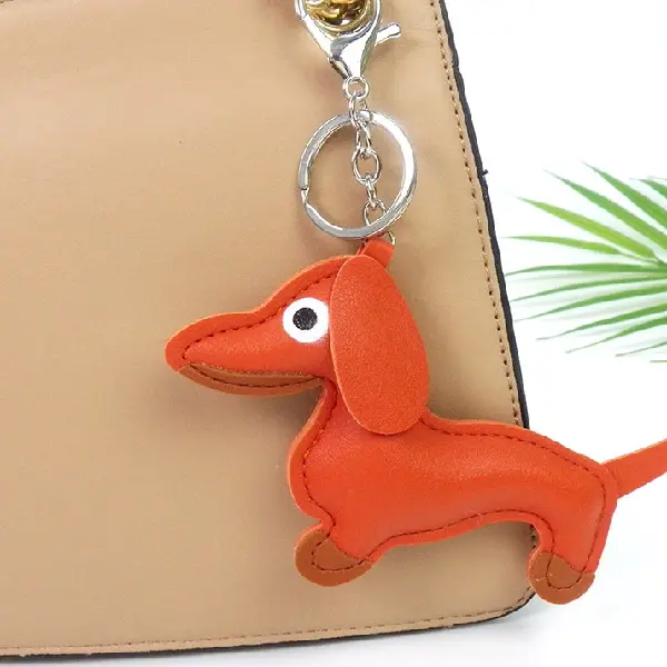 Orange + silver keychain,chaincharmsupply.com